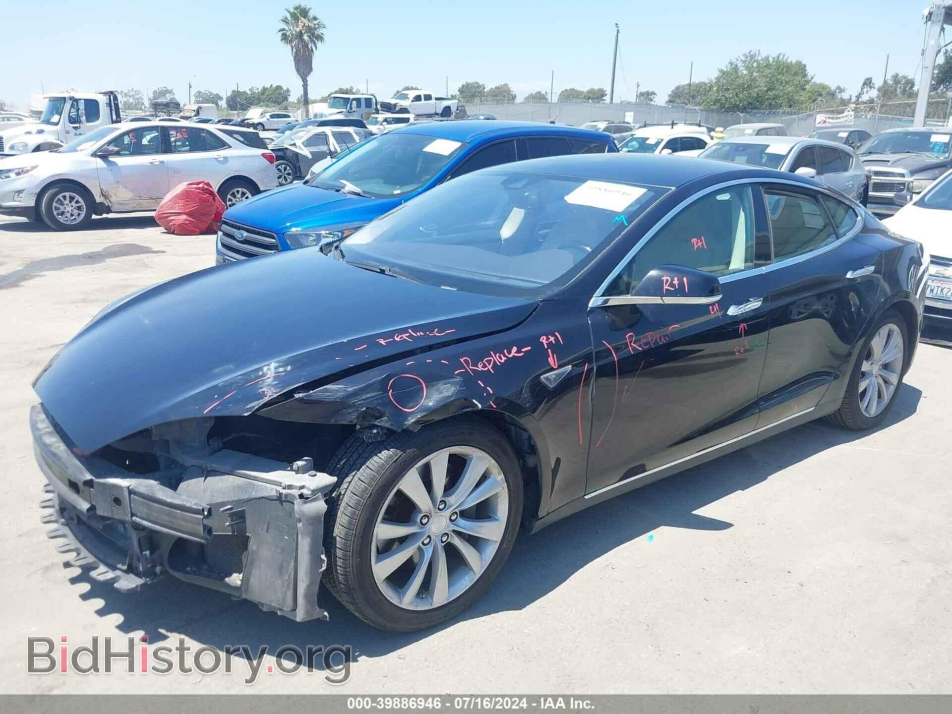 2015 TESLA MODEL S - VIN: 5YJSA1H11FF082503 - Фото 2