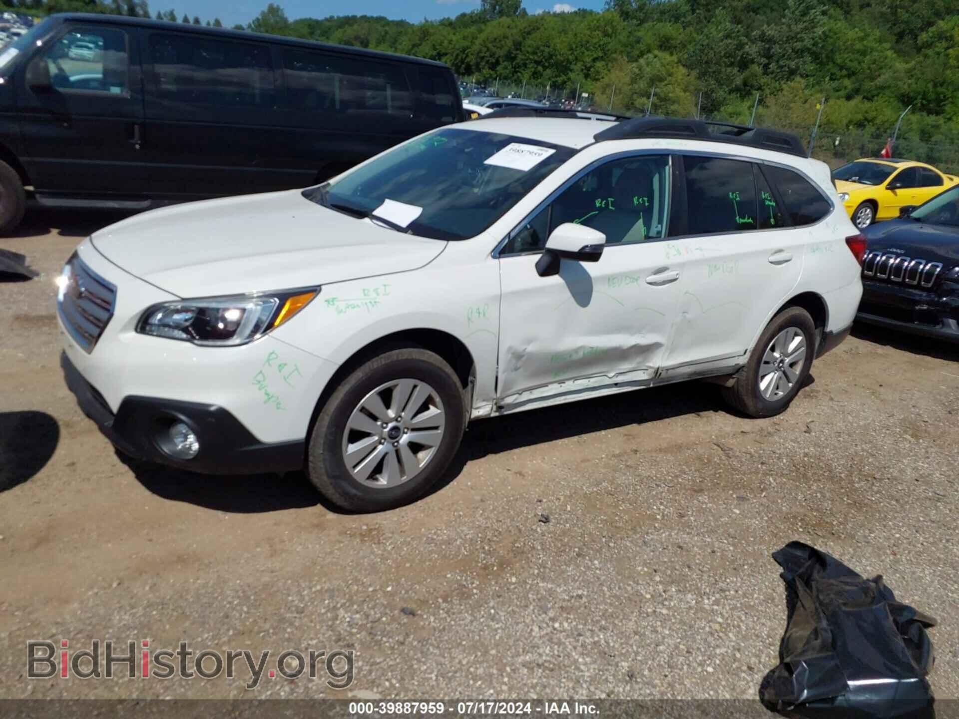 2016 SUBARU OUTBACK - VIN: 4S4BSBFC8G3201844 - Фото 2