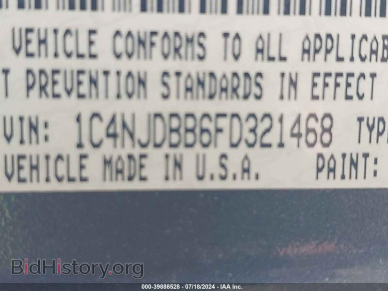 2015 Jeep COMPASS (VIN 1C4NJDBB6FD321468) — photo 9 of 11