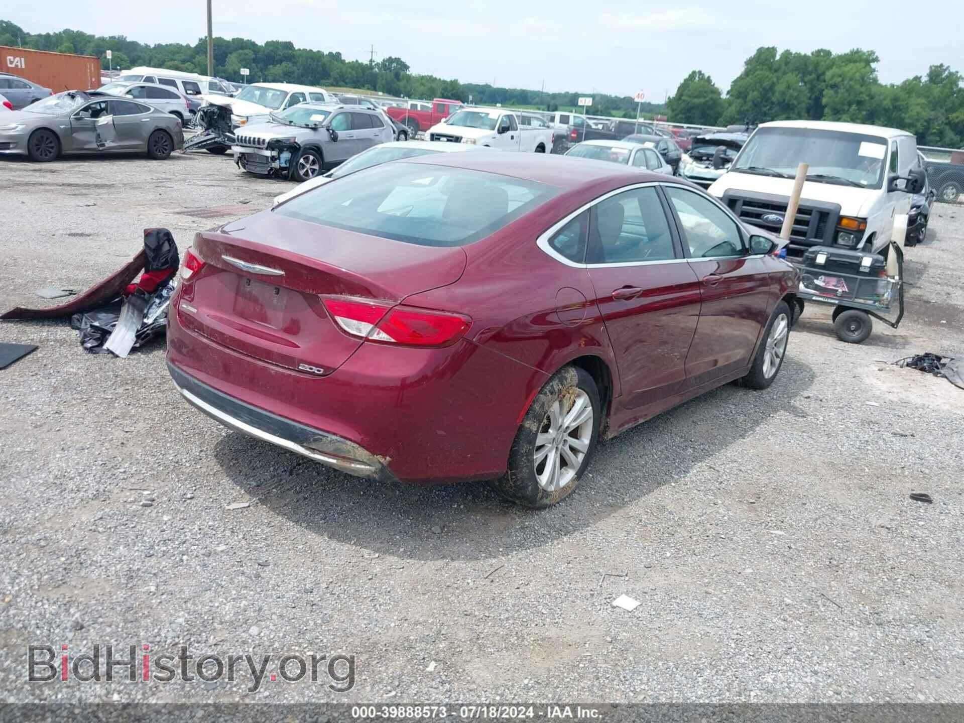 2015 CHRYSLER 200 - VIN: 1C3CCCAB6FN750167 - Фото 4