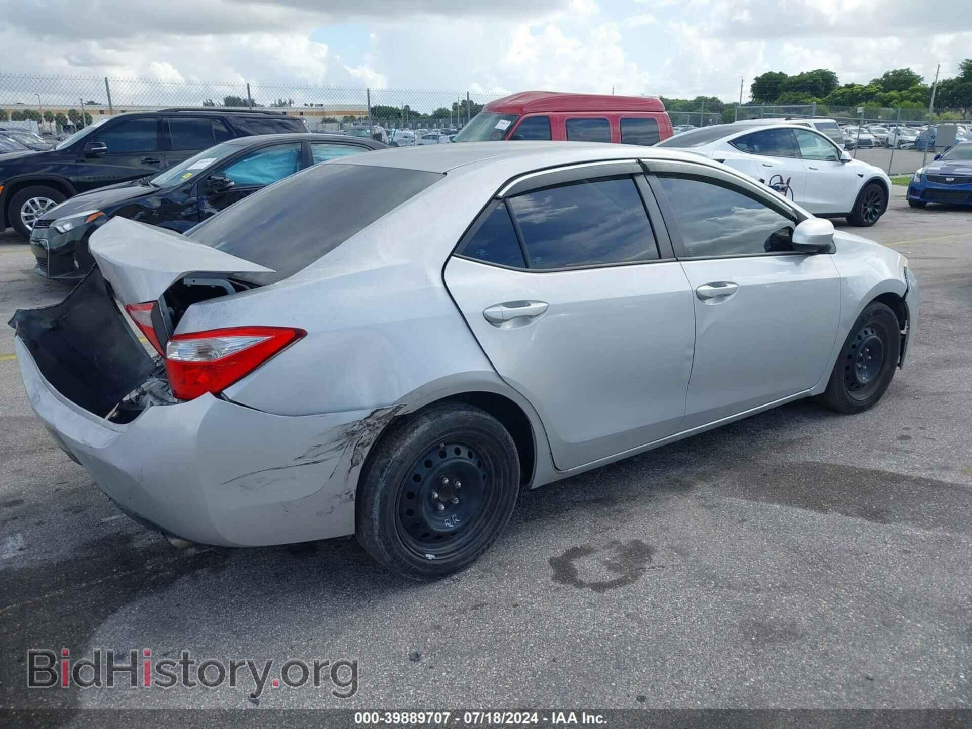 2014 TOYOTA COROLLA - VIN: 2T1BURHE1EC185299 - Фото 4