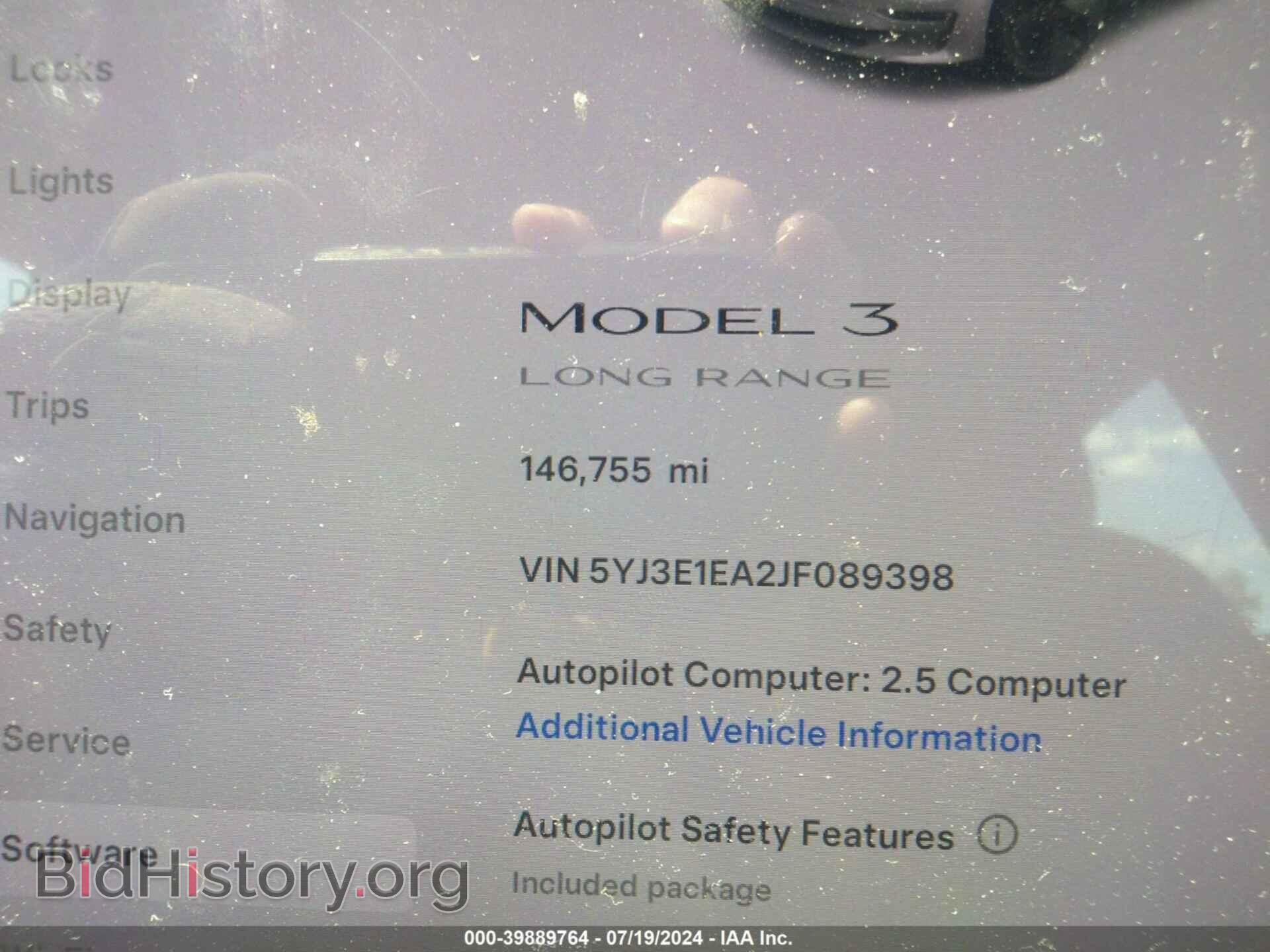 2018 TESLA MODEL 3 - VIN: 5YJ3E1EA2JF089398 - Photo 16