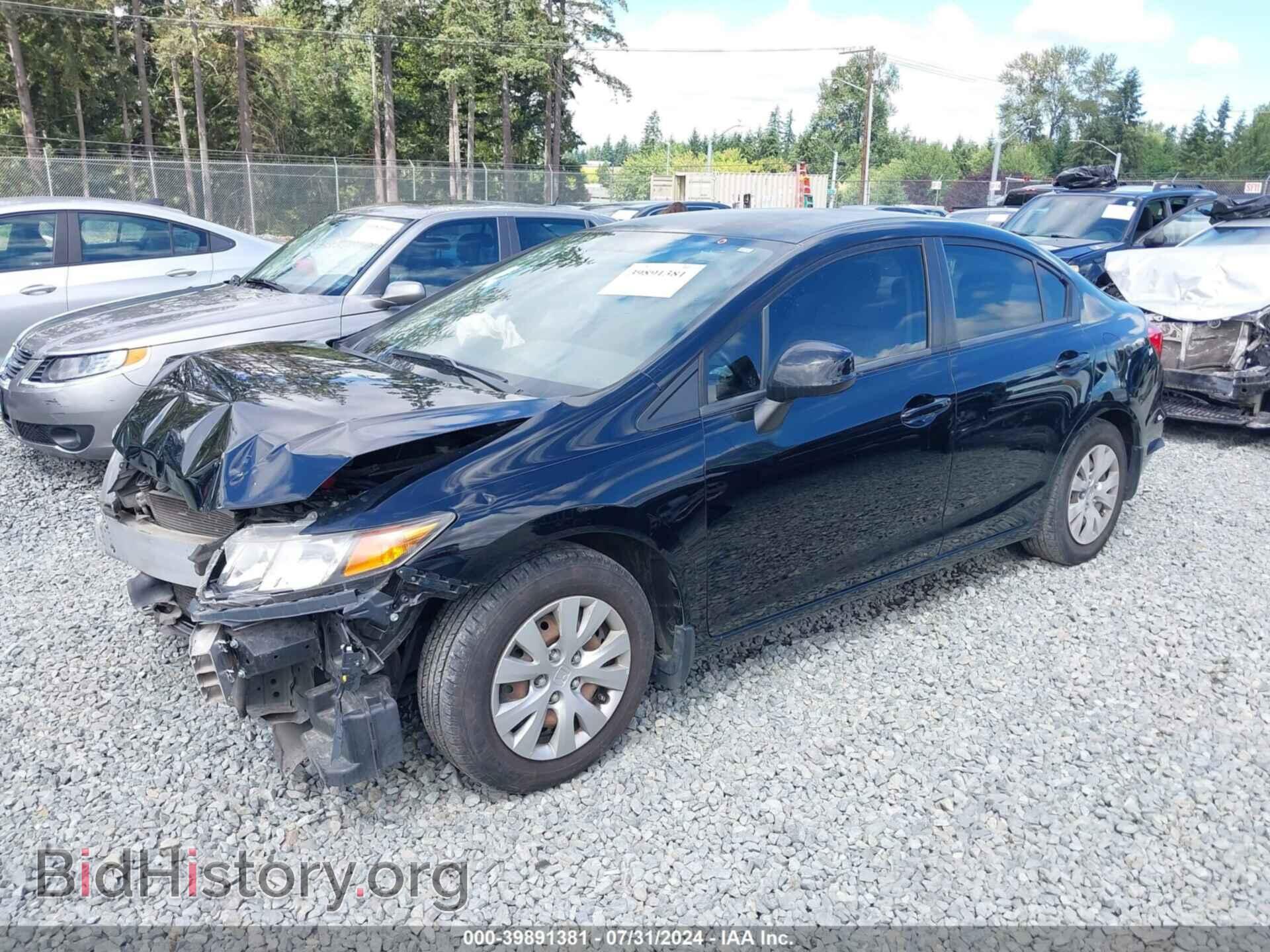 2012 HONDA CIVIC - VIN: JHMFB2F5XCS003711 - Фото 2