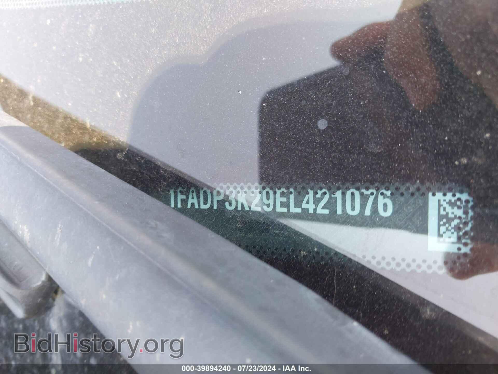 2014 FORD FOCUS - VIN: 1FADP3K29EL421076 - Фото 9