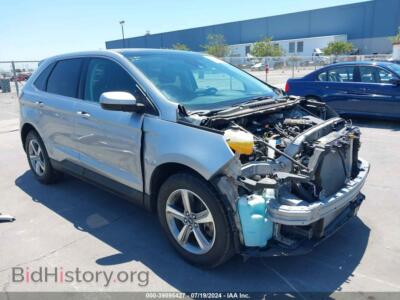 2021 Ford EDGE SEL, серебристый — VIN 2FMPK3J92MBA00489, IAAI