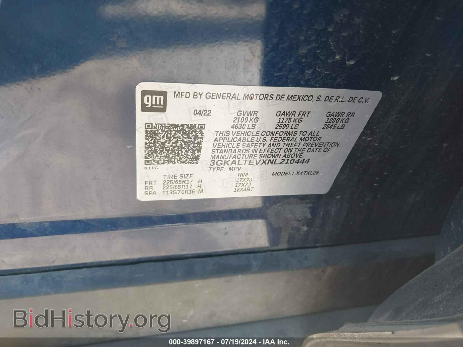 2022 GMC TERRAIN - VIN: 3GKALTEVXNL210444 - Photo 9