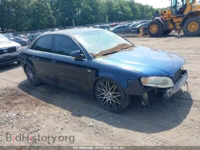 2007 Audi A4 2.0T, синий — VIN WAUDF78E27A056337, IAAI
