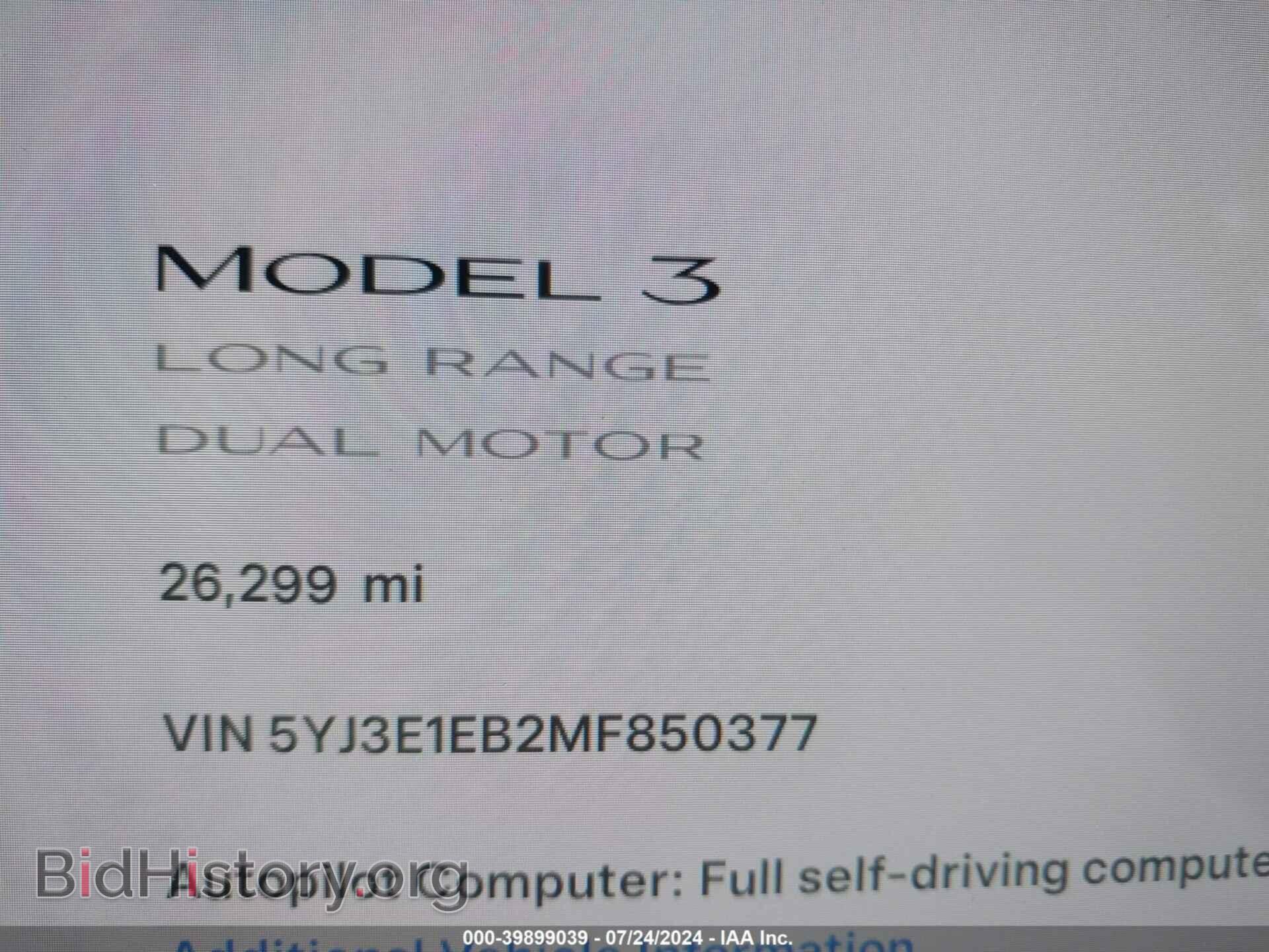 2021 TESLA MODEL 3 - VIN: 5YJ3E1EB2MF850377 - Фото 16
