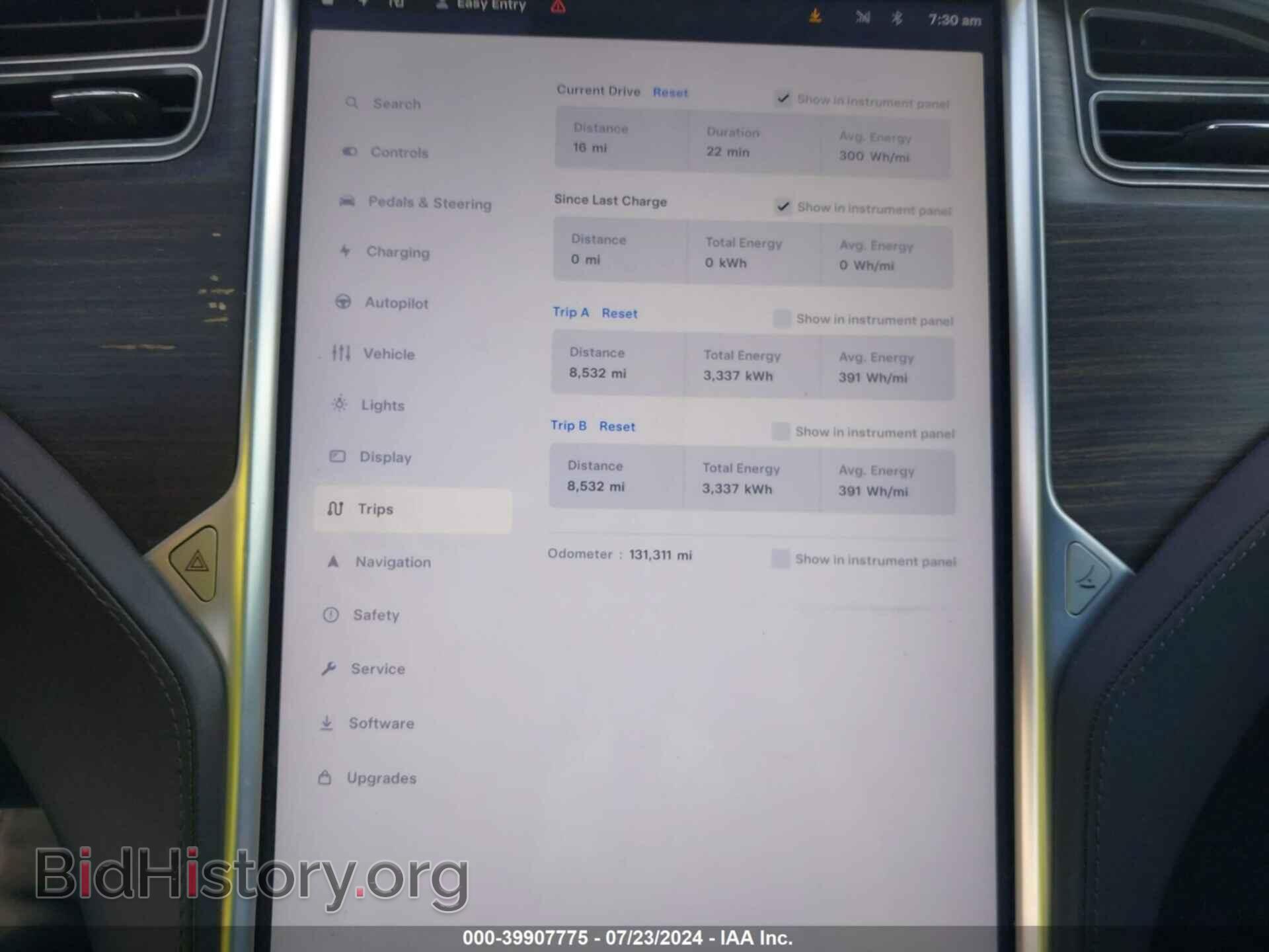 2016 TESLA MODEL S - VIN: 5YJSA1E4XGF154184 - Фото 7
