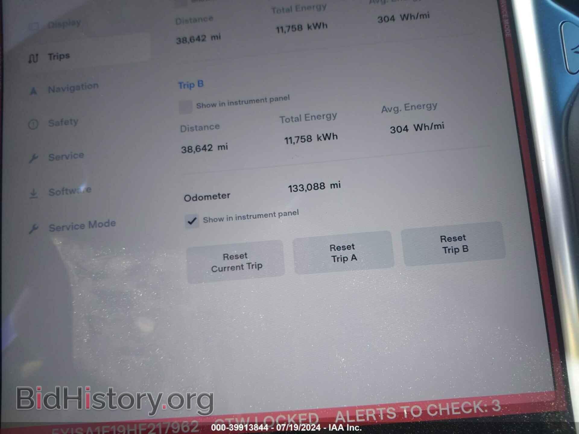 2017 TESLA MODEL S - VIN: 5YJSA1E19HF217962 - Photo 7
