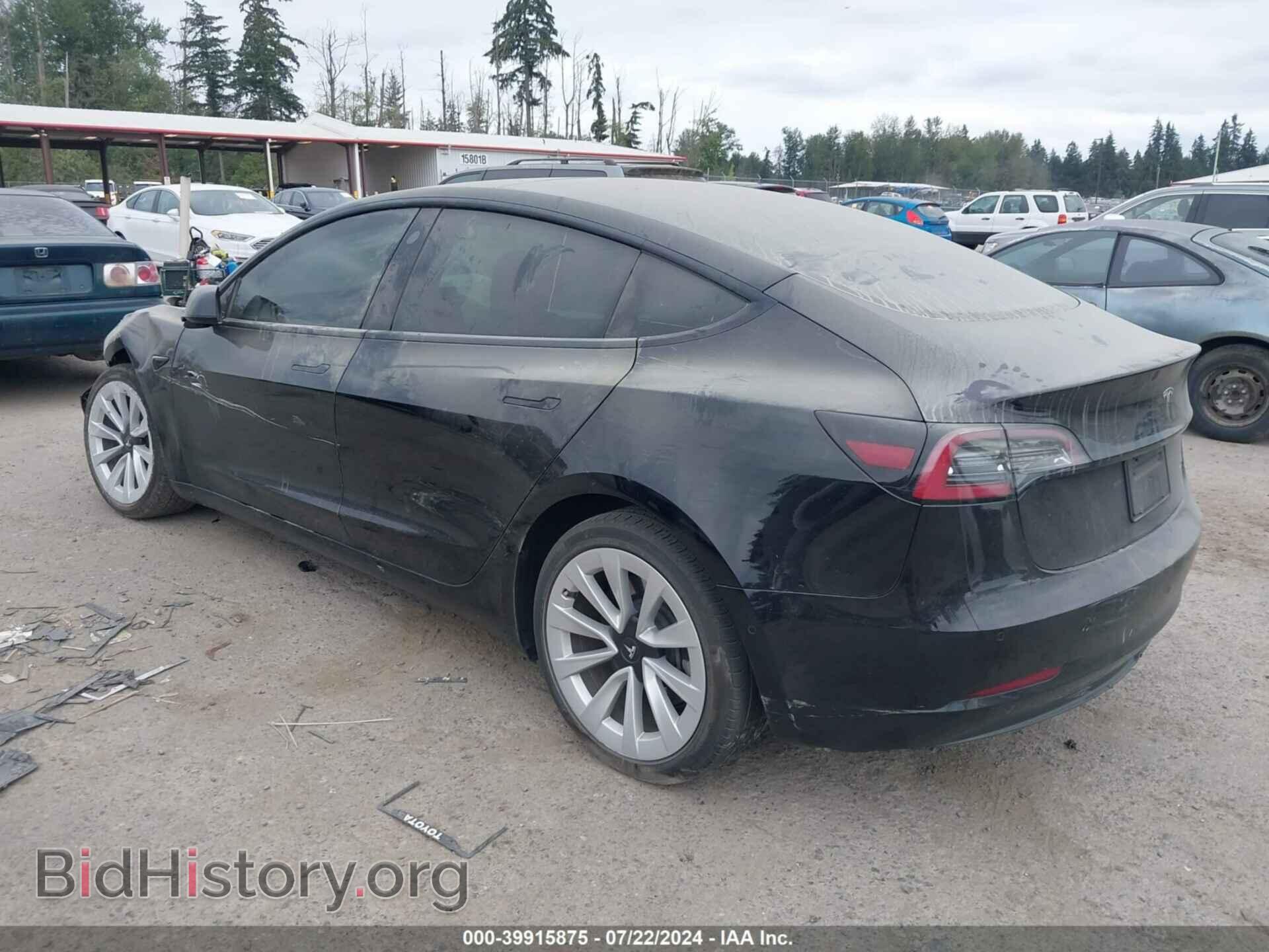 2022 TESLA MODEL 3 - VIN: 5YJ3E1EB2NF164633 - Фото 3