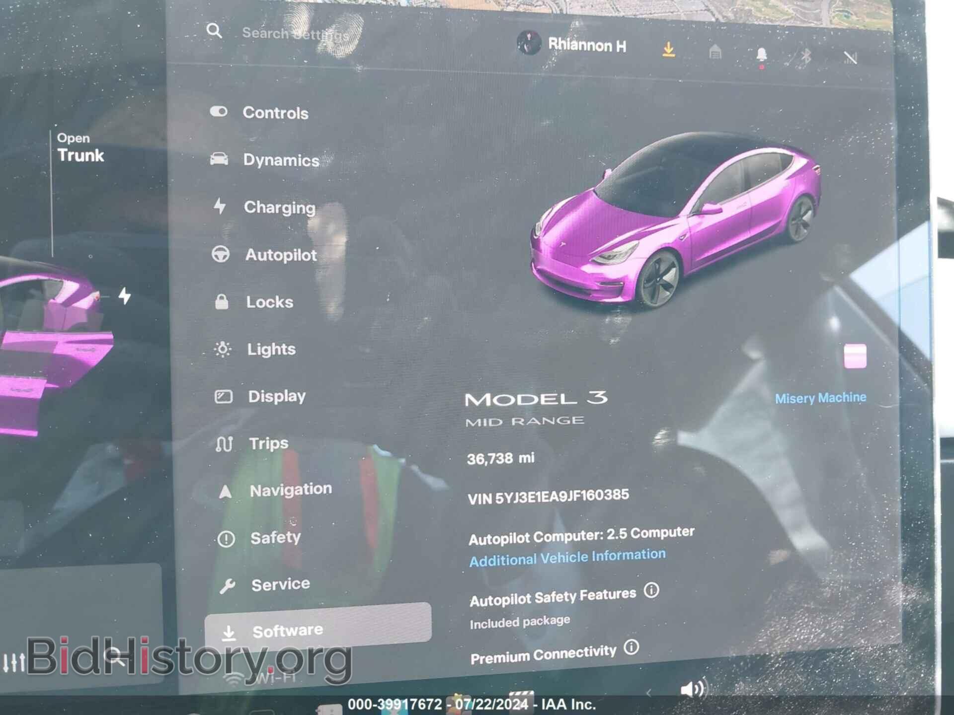 2018 TESLA MODEL 3 - VIN: 5YJ3E1EA9JF160385 - Photo 7