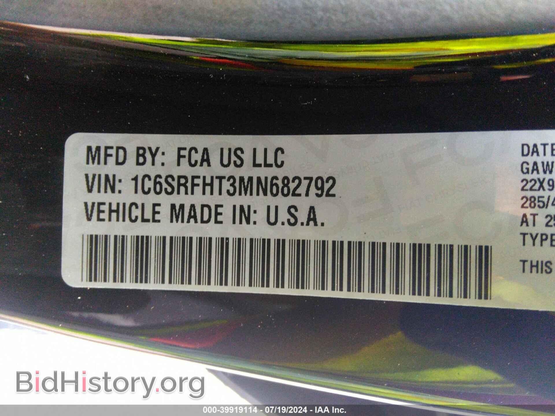 2021 RAM 1500 - VIN: 1C6SRFHT3MN682792 - Photo 9