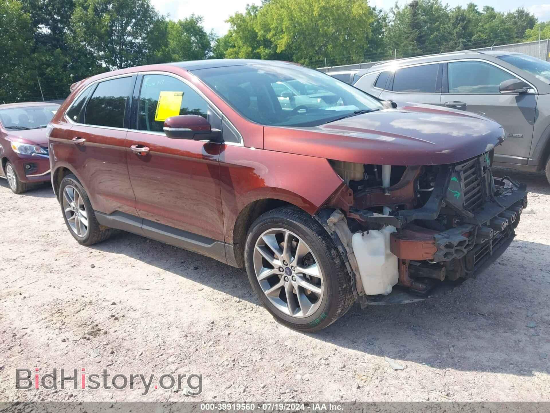 Photo 2FMPK4K97FBB80317 - FORD EDGE 2015
