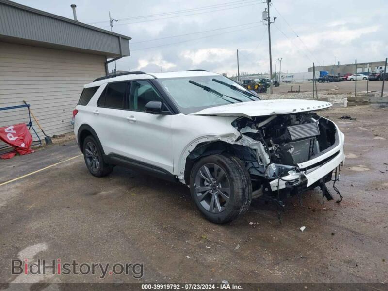2024 Ford EXPLORER XLT (VIN 1FMSK8DH2RGA56104) — фото 1 из 16, IAAI, повреждение: передняя часть