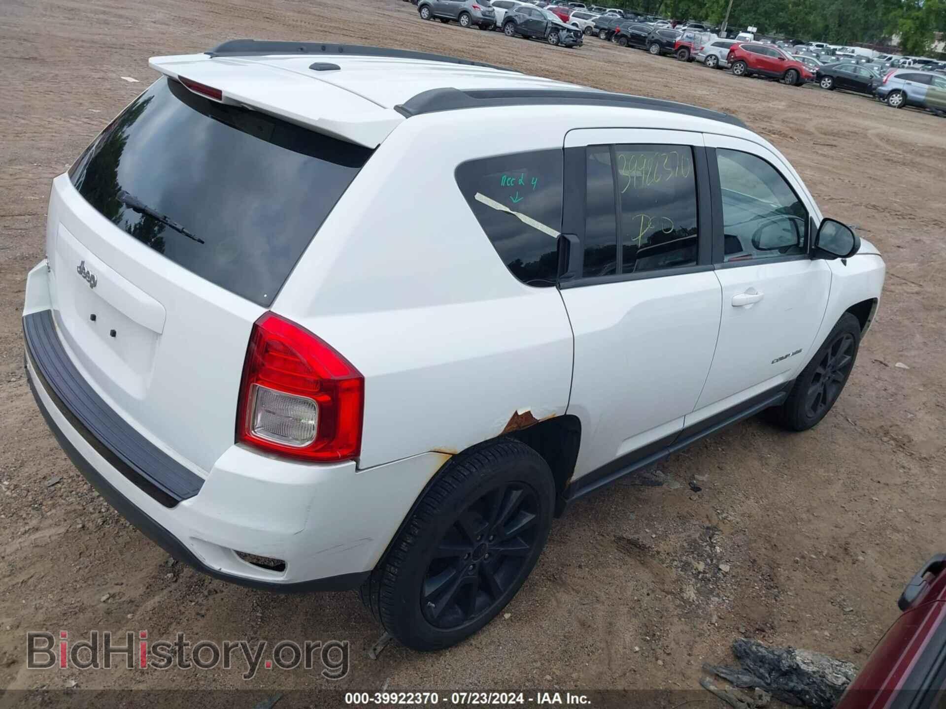 2012 JEEP COMPASS - VIN: 1C4NJDEB6CD676230 - Фото 4
