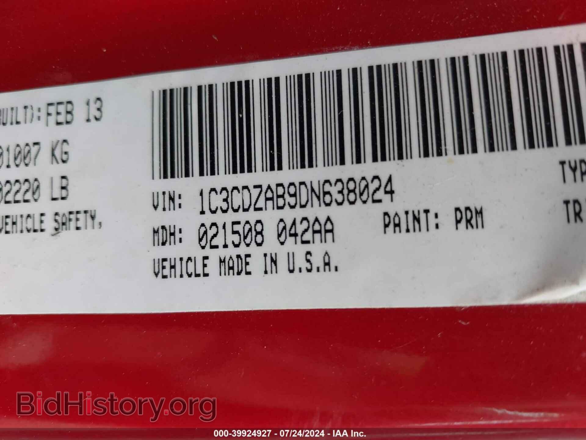 2013 DODGE AVENGER - VIN: 1C3CDZAB9DN638024 - Photo 9