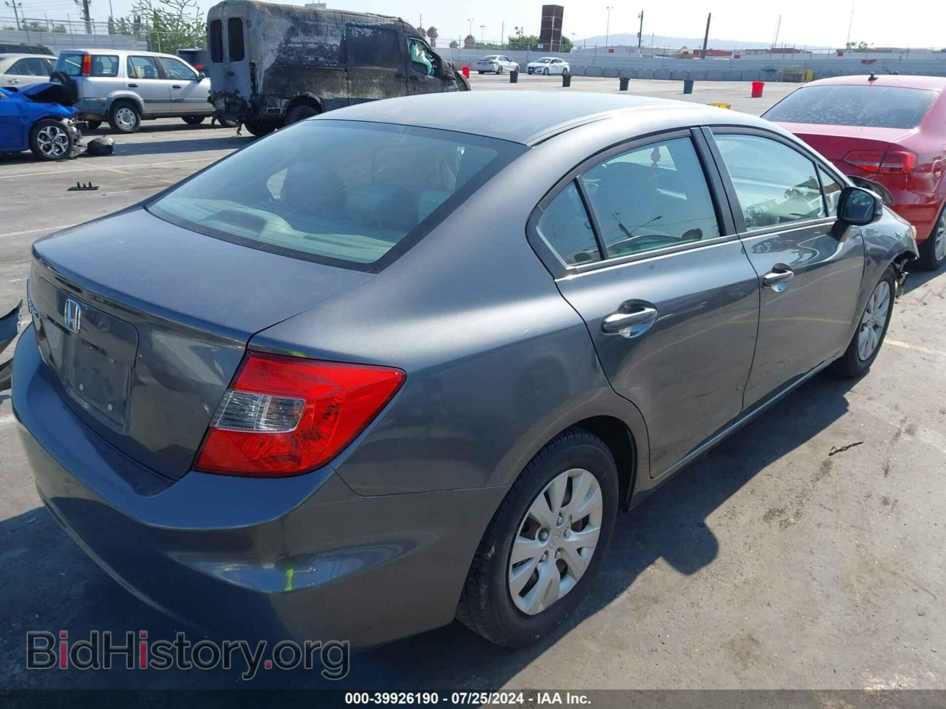 2012 HONDA CIVIC - VIN: 19XFB2F5XCE307173 - Фото 4