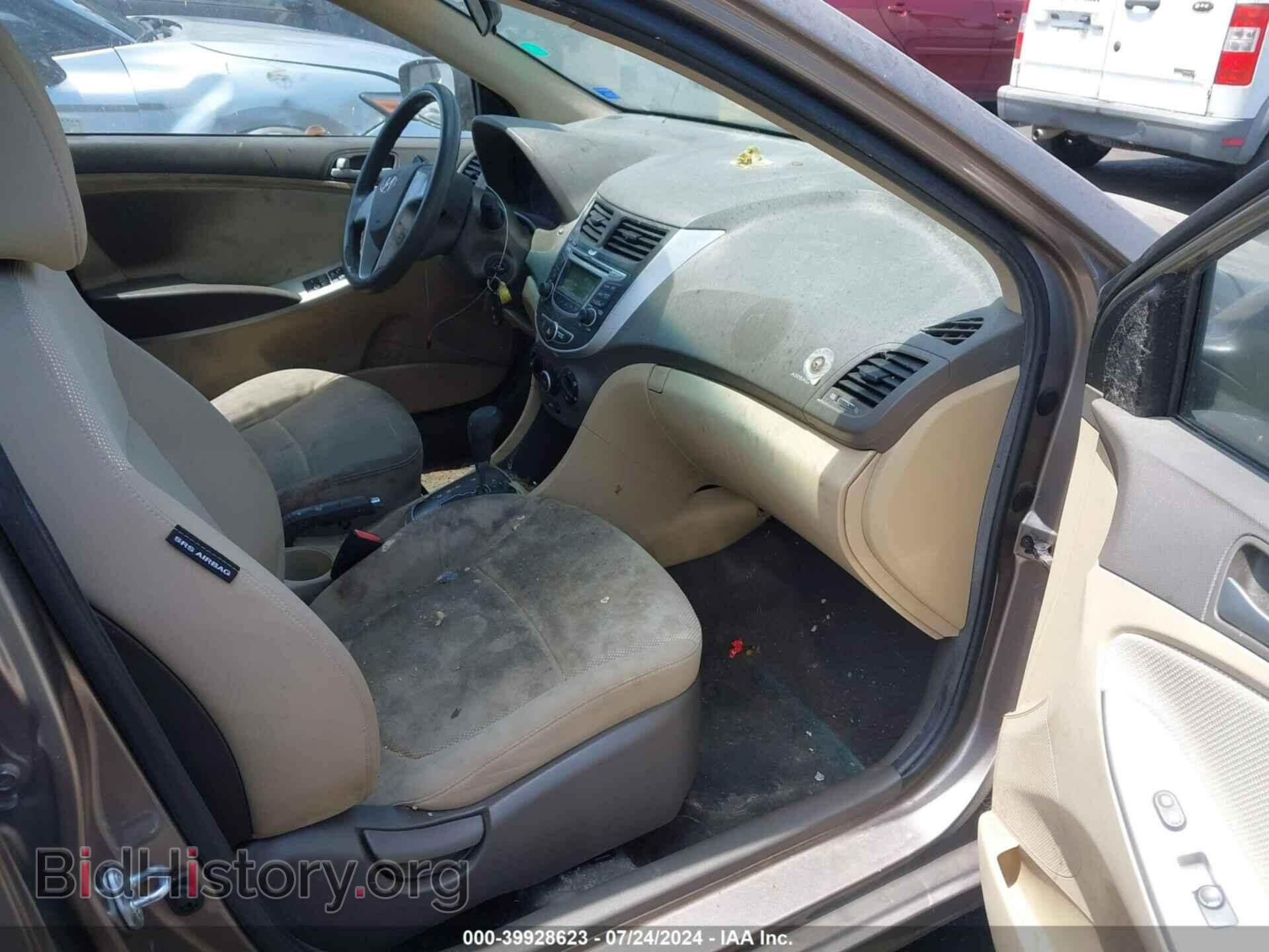2013 HYUNDAI ACCENT - VIN: KMHTC4AE2DU502203 - Фото 5