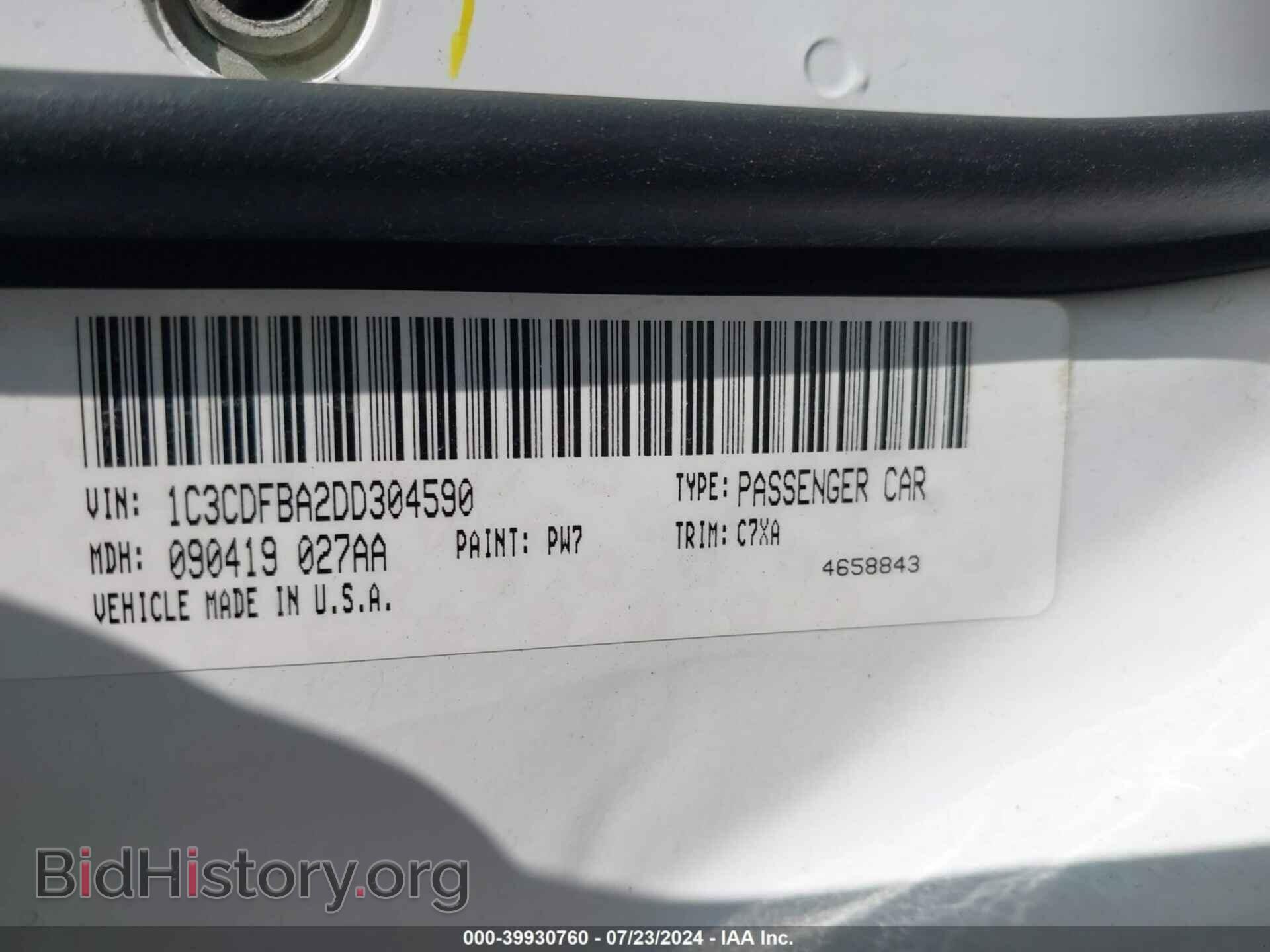 2013 DODGE DART - VIN: 1C3CDFBA2DD304590 - Photo 9