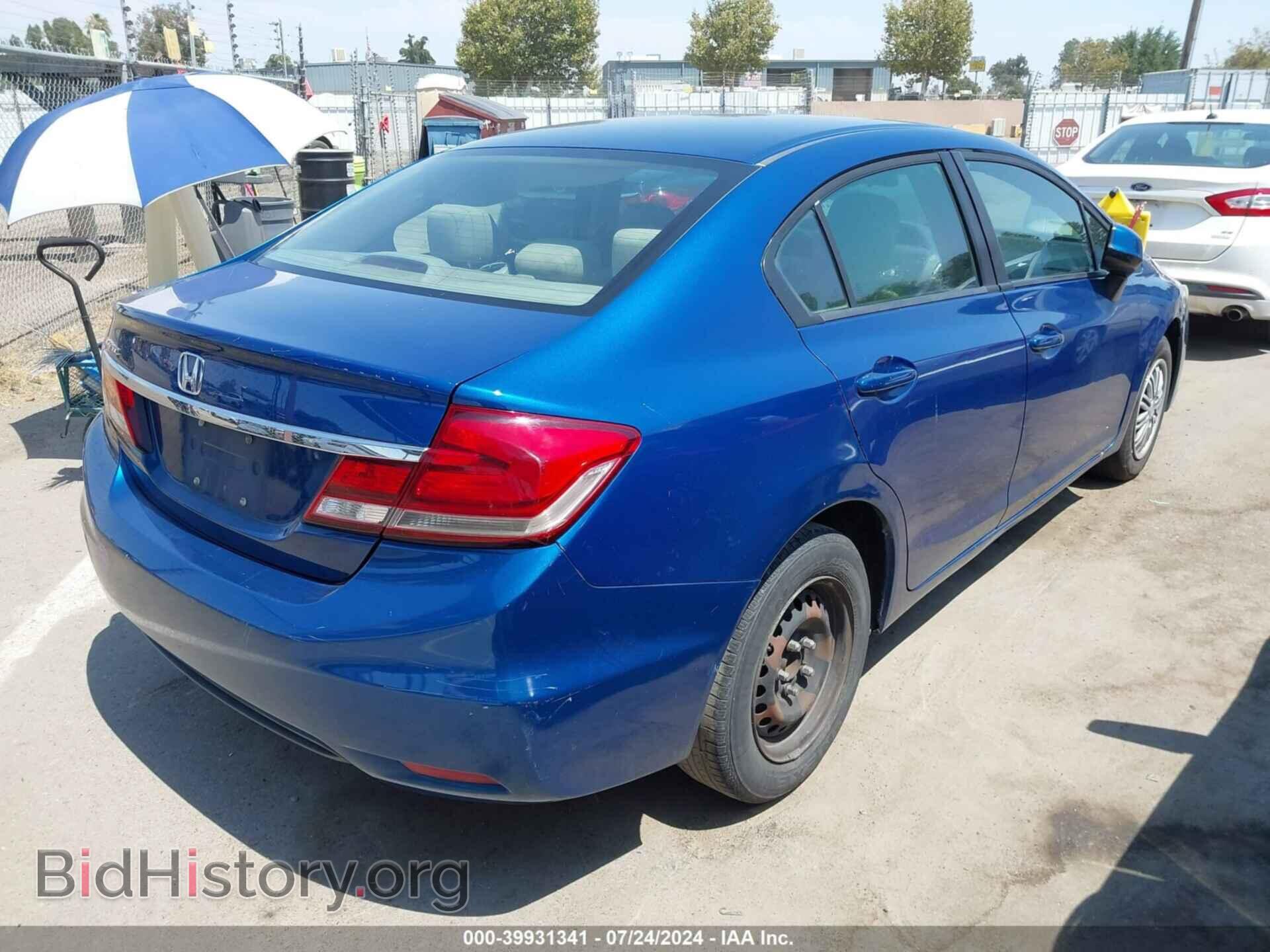 2013 HONDA CIVIC - VIN: 19XFB2F52DE206503 - Фото 4
