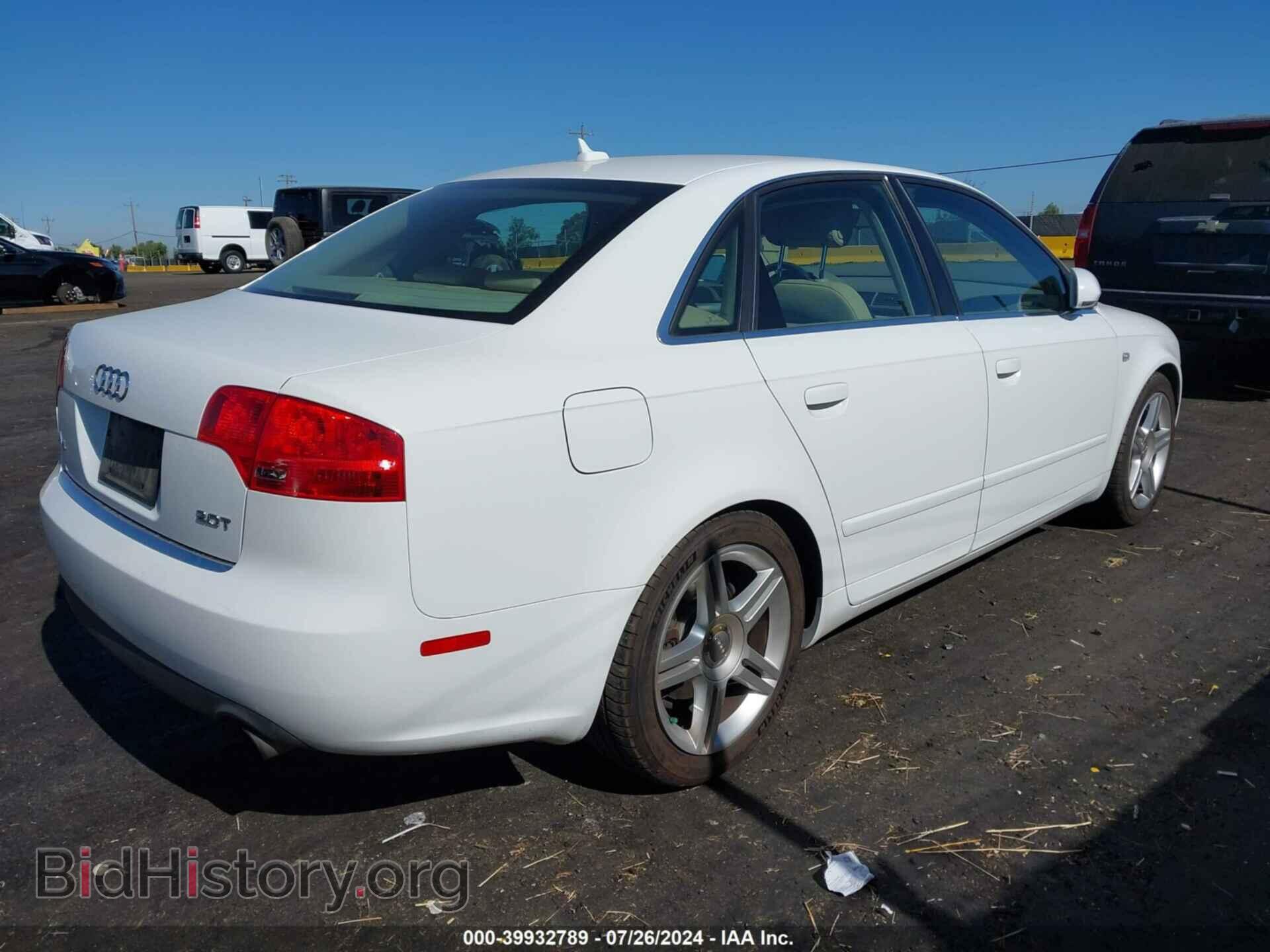 2007 AUDI A4 - VIN: WAUAF78E17A091096 - Фото 4