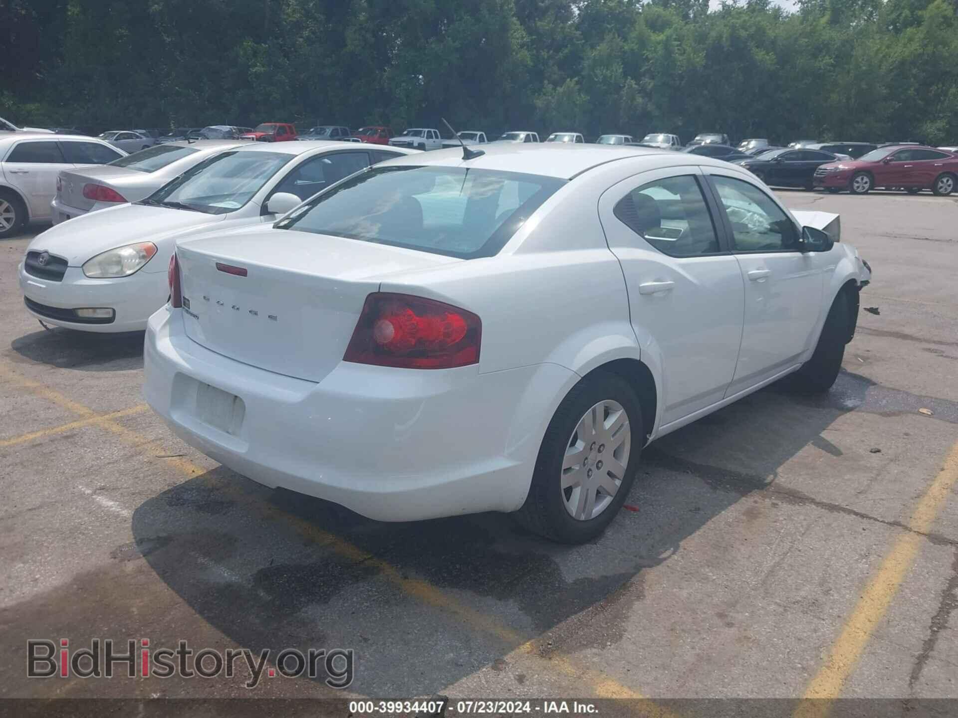 2012 DODGE AVENGER - VIN: 1C3CDZAB9CN165210 - Фото 4