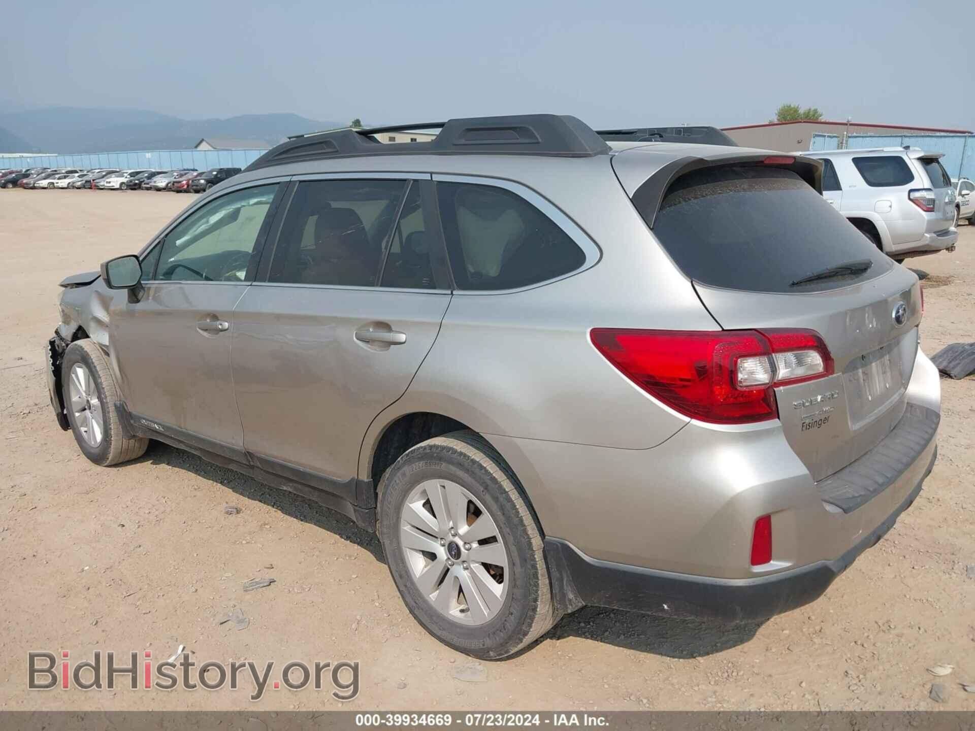 2015 SUBARU OUTBACK - VIN: 4S4BSBCC2F3328981 - Фото 3