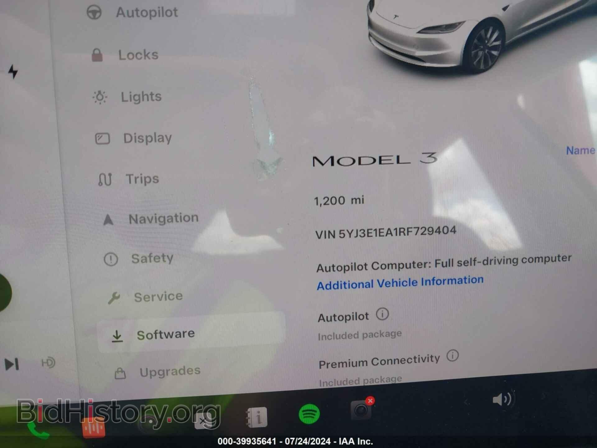 2024 TESLA MODEL 3 - VIN: 5YJ3E1EA1RF729404 - Фото 7