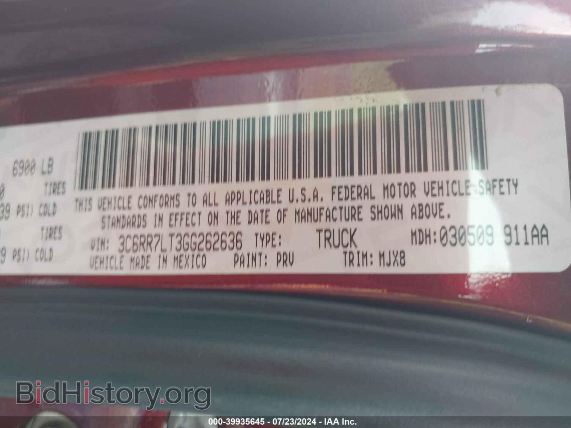 2016 RAM 1500 - VIN: 3C6RR7LT3GG262636 - Фото 9
