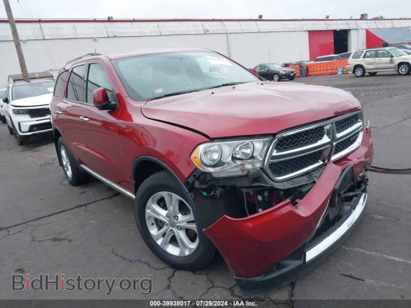 2013 Dodge DURANGO Crew (VIN 1C4RDJDG2DC535621) — photo 1 of 16, IAAI, damage: front end