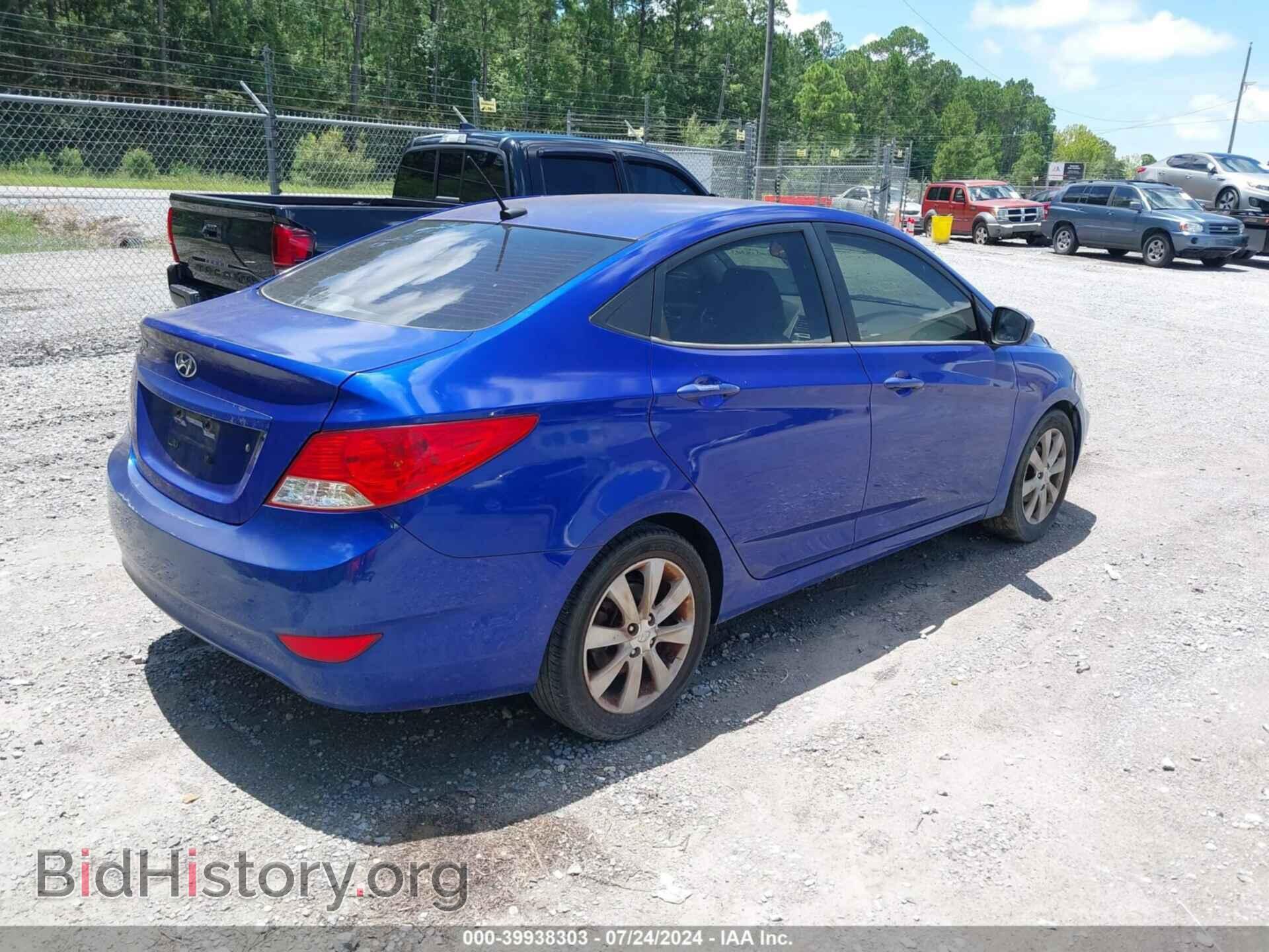 2012 HYUNDAI ACCENT - VIN: KMHCU4AEXCU182334 - Фото 4