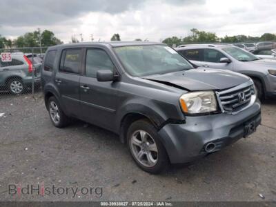 2013 Honda PILOT EX, серый — VIN 5FNYF4H40DB002824, IAAI