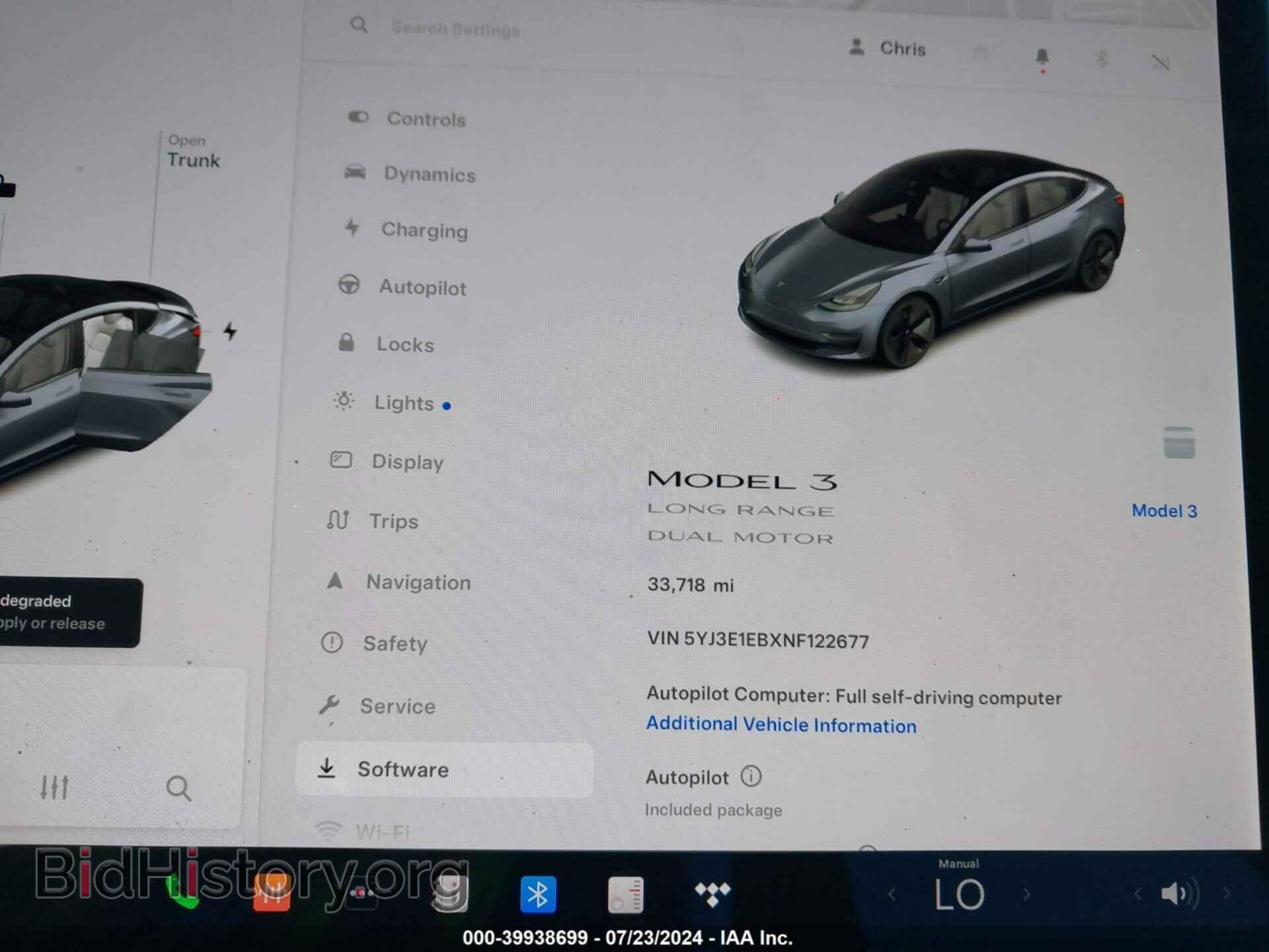 2022 TESLA MODEL 3 - VIN: 5YJ3E1EBXNF122677 - Фото 7