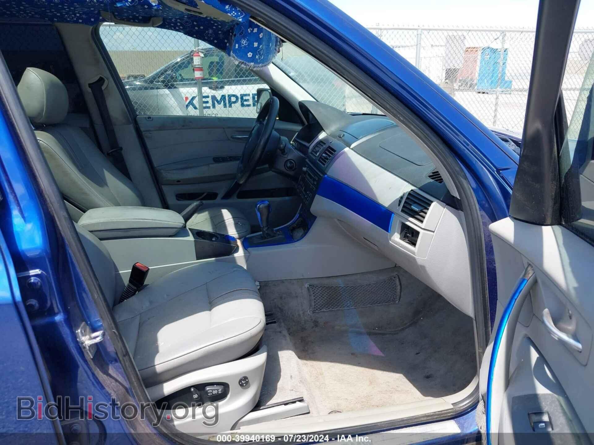2007 BMW X3 - VIN: WBXPC93457WF04775 - Фото 5