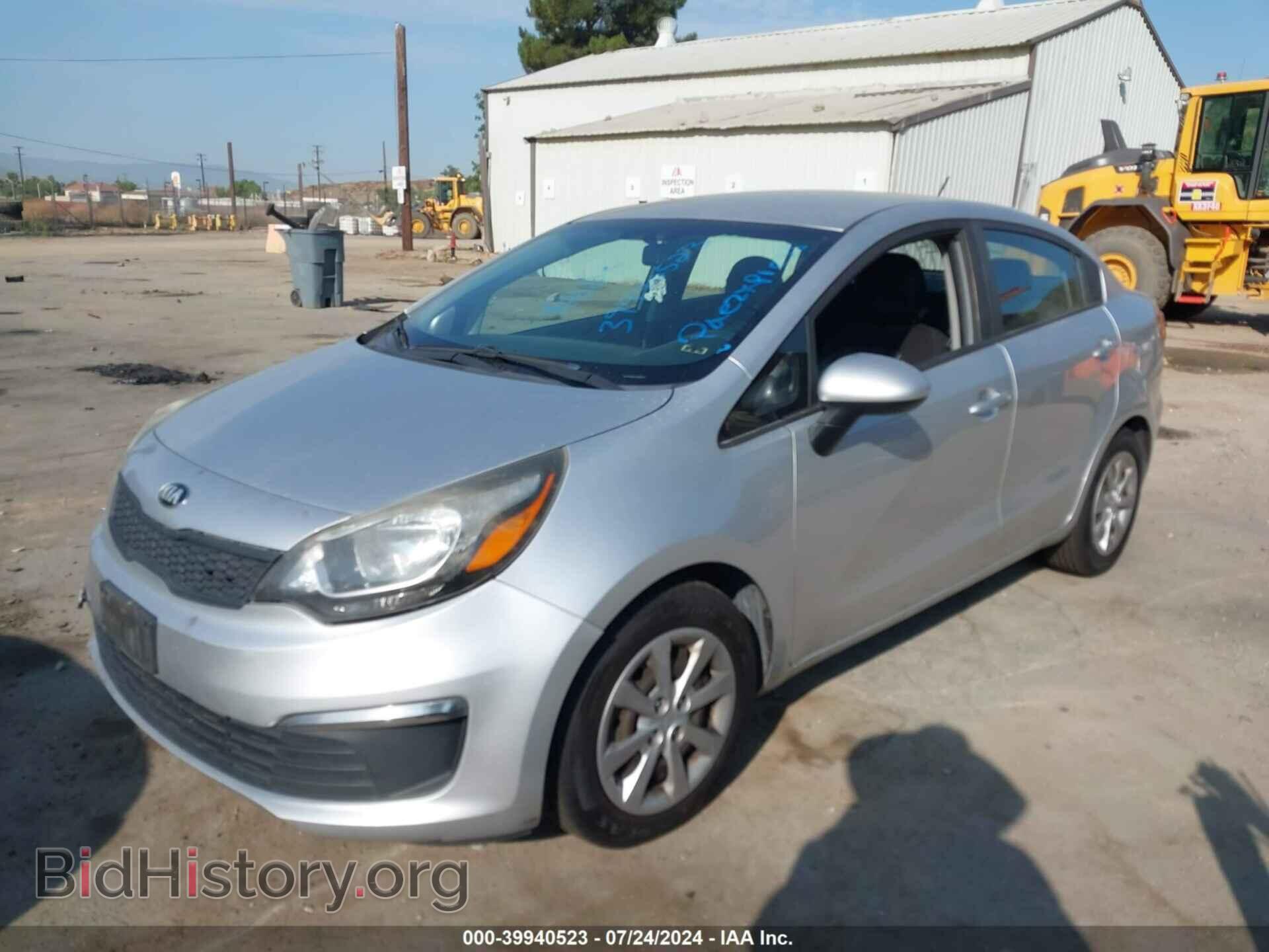 2016 KIA RIO - VIN: KNADM4A38G6669059 - Фото 2