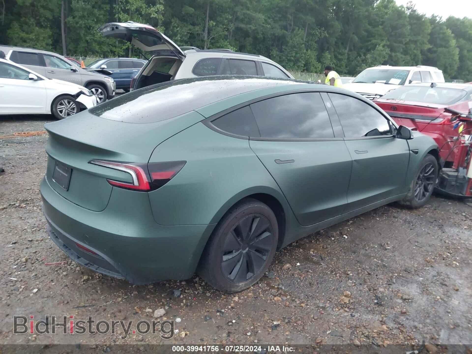 2024 TESLA MODEL 3 - VIN: 5YJ3E1EA0RF734836 - Фото 4