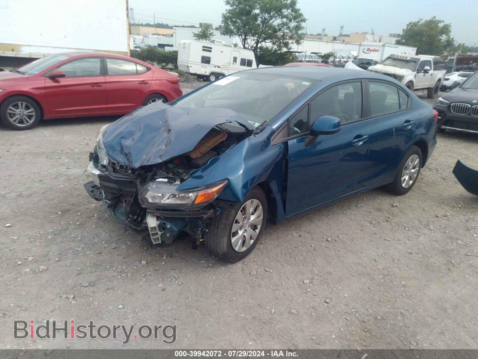 2012 HONDA CIVIC - VIN: 19XFB2F56CE369346 - Фото 2