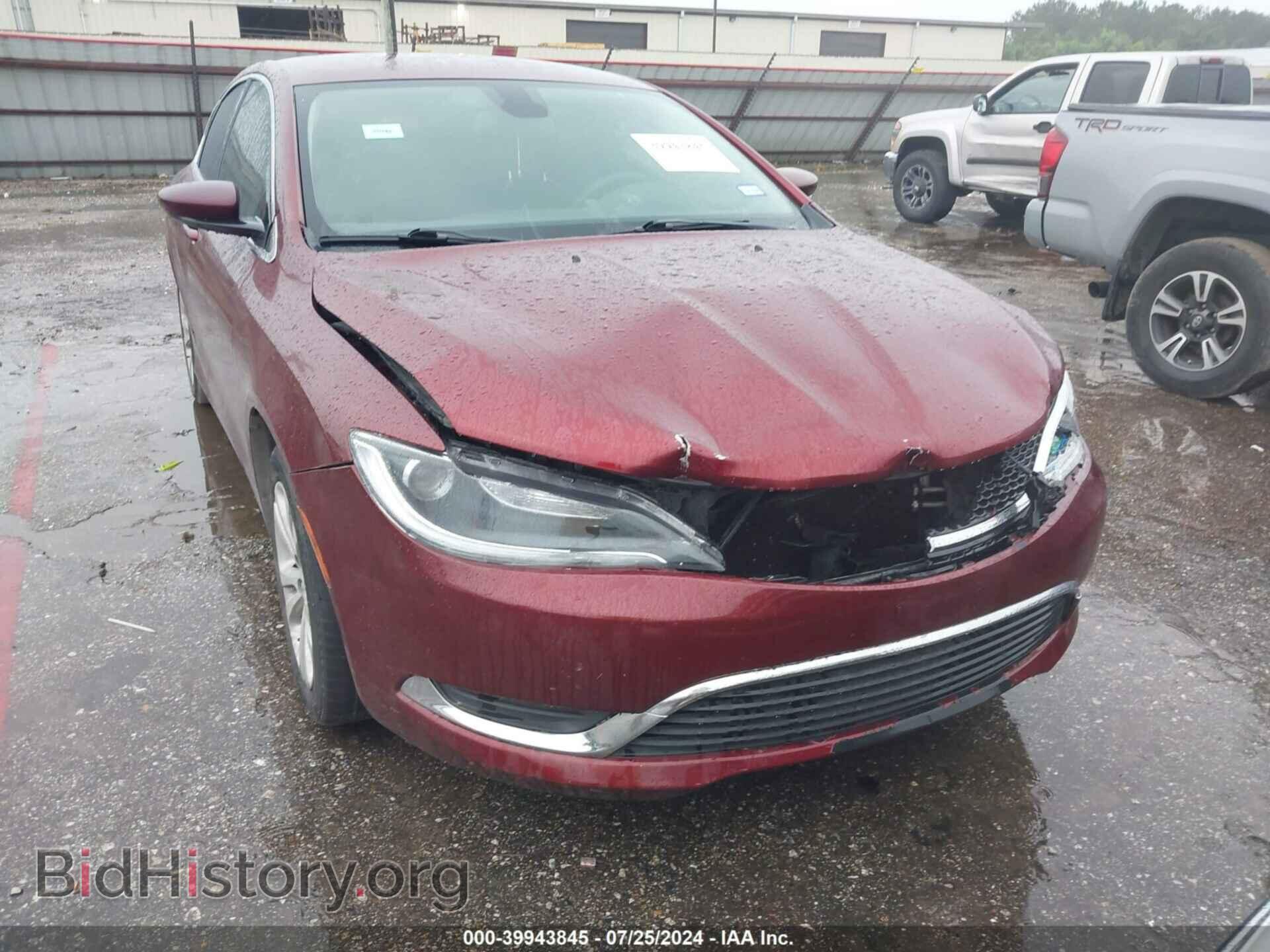 Фотография 1C3CCCAB5GN103731 - CHRYSLER 200 2016