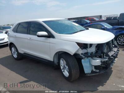 2015 Ford EDGE SEL, white — VIN 2FMTK3J81FBB67855, IAAI