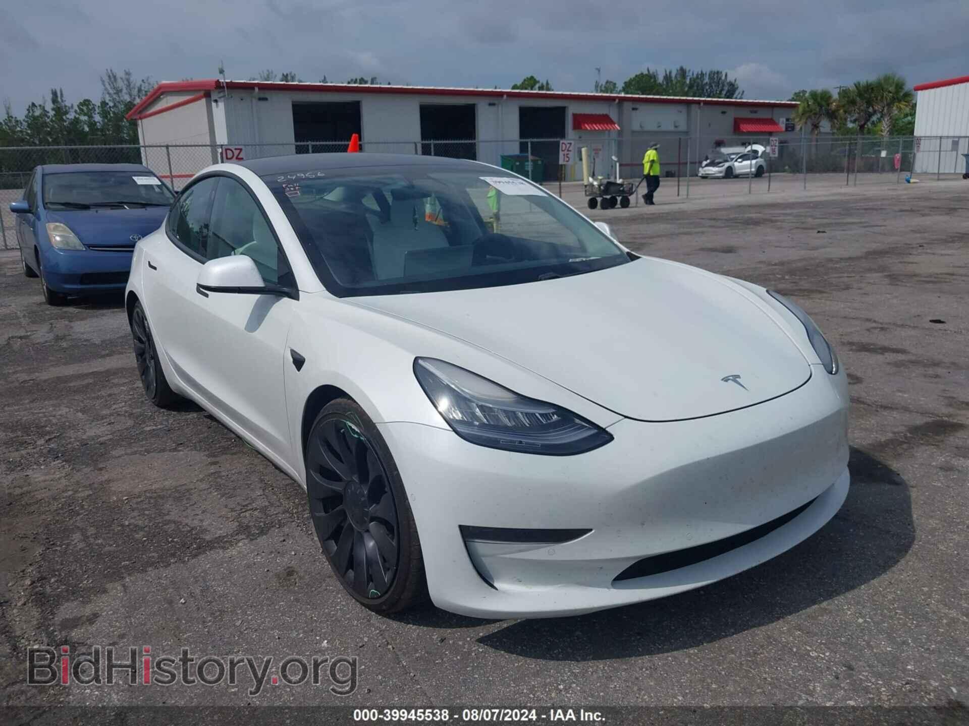 Photo 5YJ3E1EC3MF849778 - TESLA MODEL 3 2021