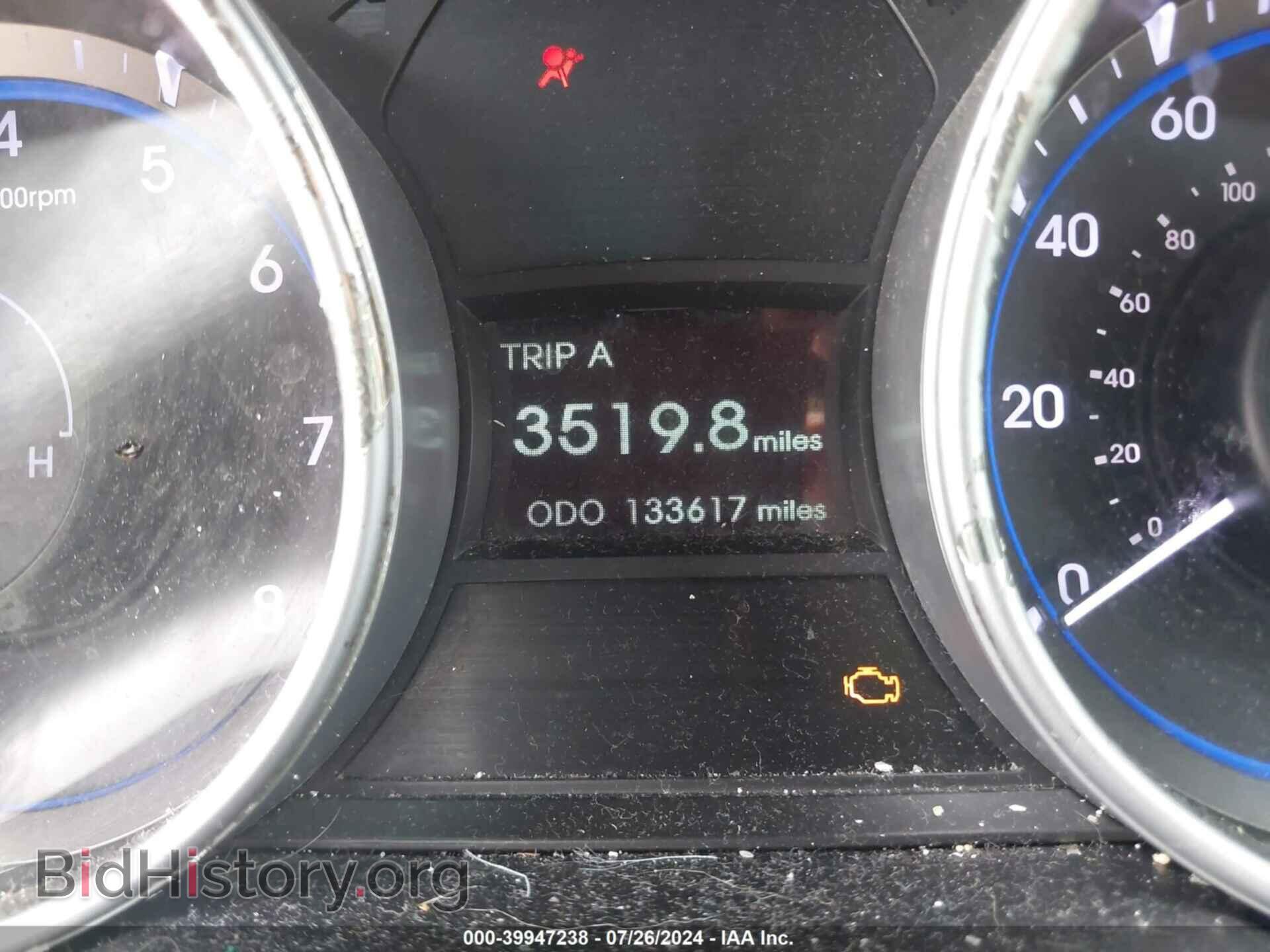 2012 HYUNDAI SONATA - VIN: 5NPEC4AB6CH410782 - Фото 7