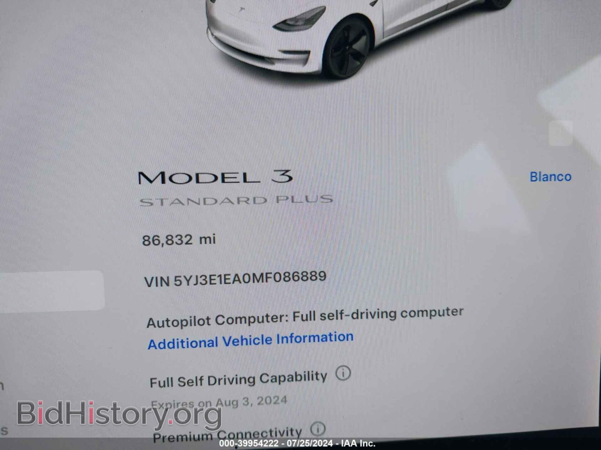 2021 TESLA MODEL 3 - VIN: 5YJ3E1EA0MF086889 - Photo 7