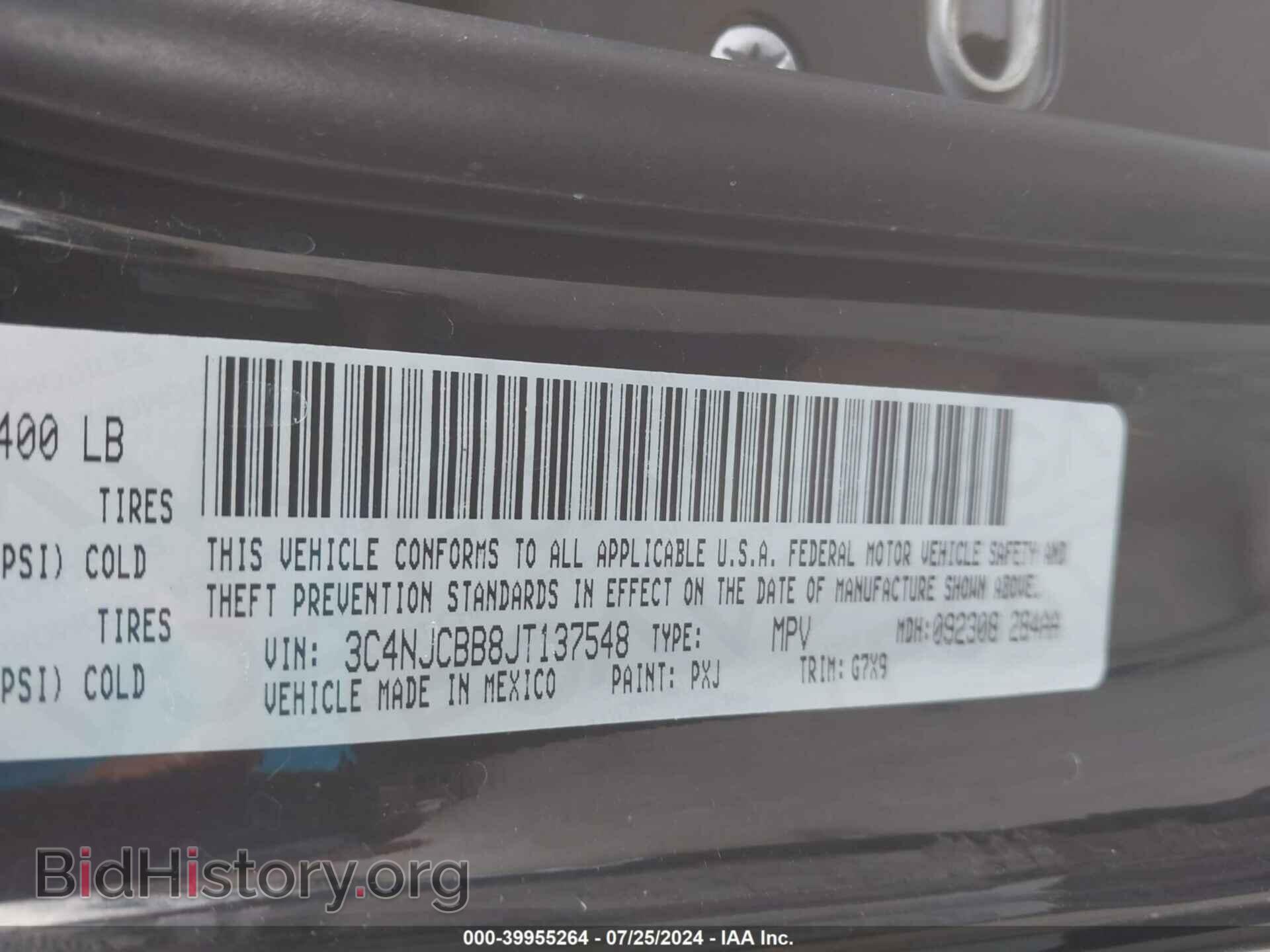 2018 JEEP COMPASS - VIN: 3C4NJCBB8JT137548 - Фото 9