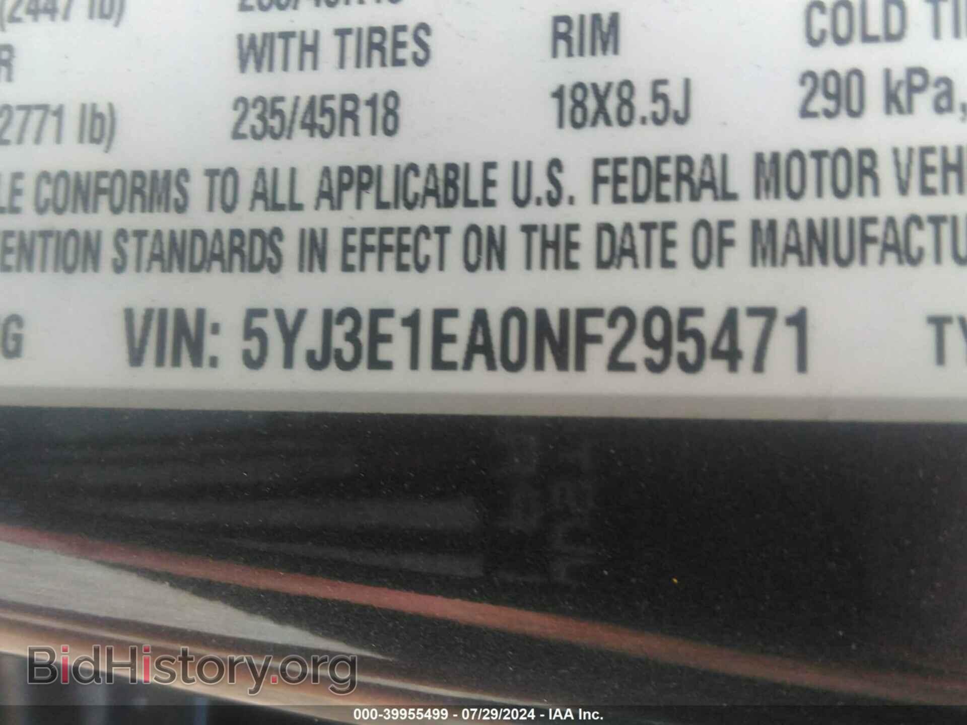 2022 TESLA MODEL 3 - VIN: 5YJ3E1EA0NF295471 - Фото 9