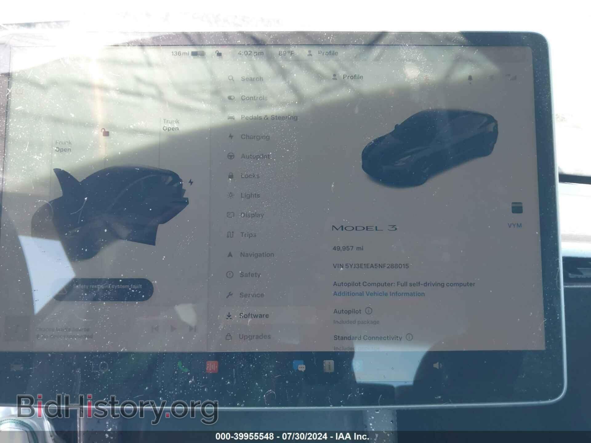 2022 TESLA MODEL 3 - VIN: 5YJ3E1EA5NF288015 - Фото 17