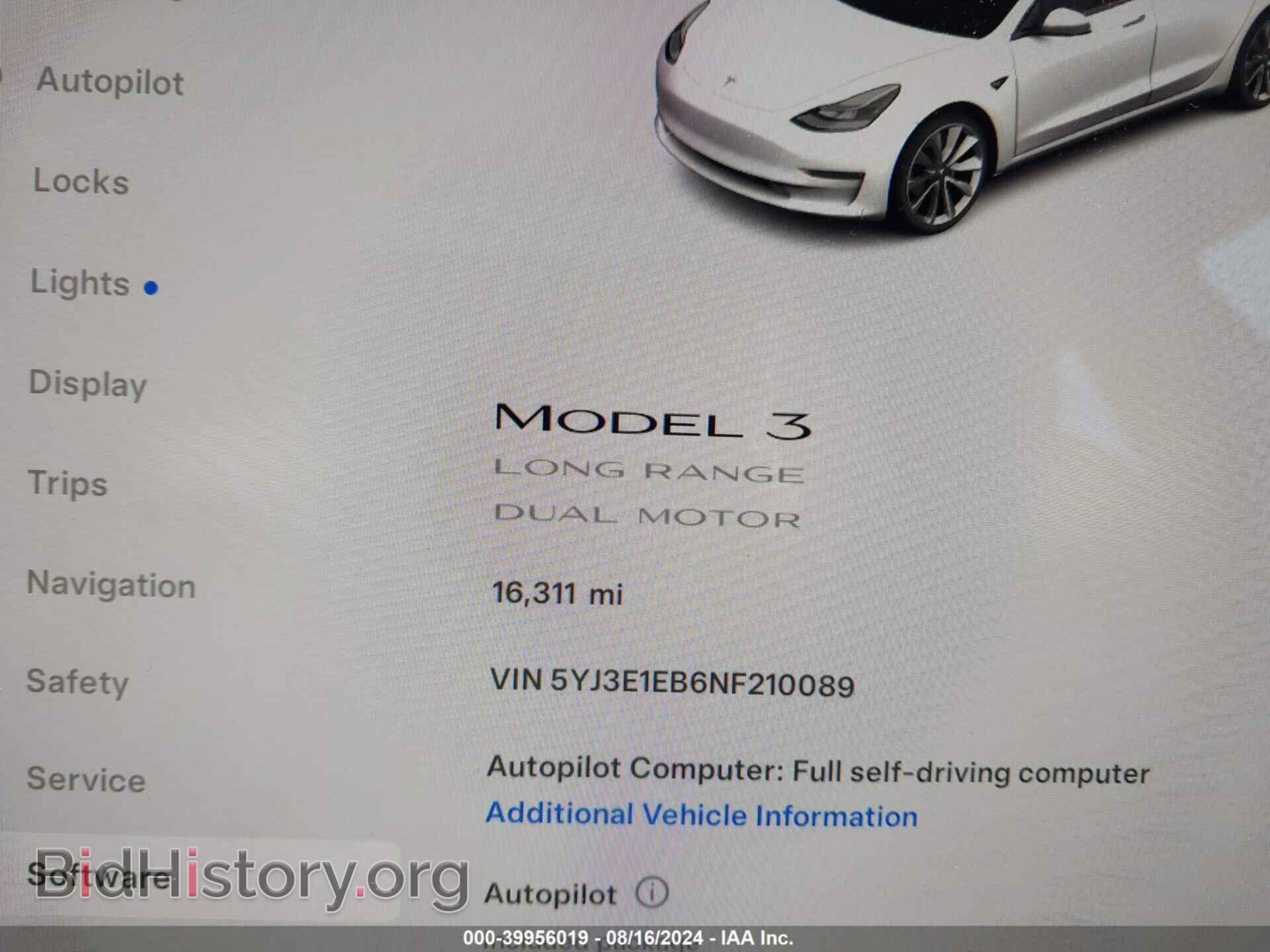 2022 TESLA MODEL 3 - VIN: 5YJ3E1EB6NF210089 - Фото 7