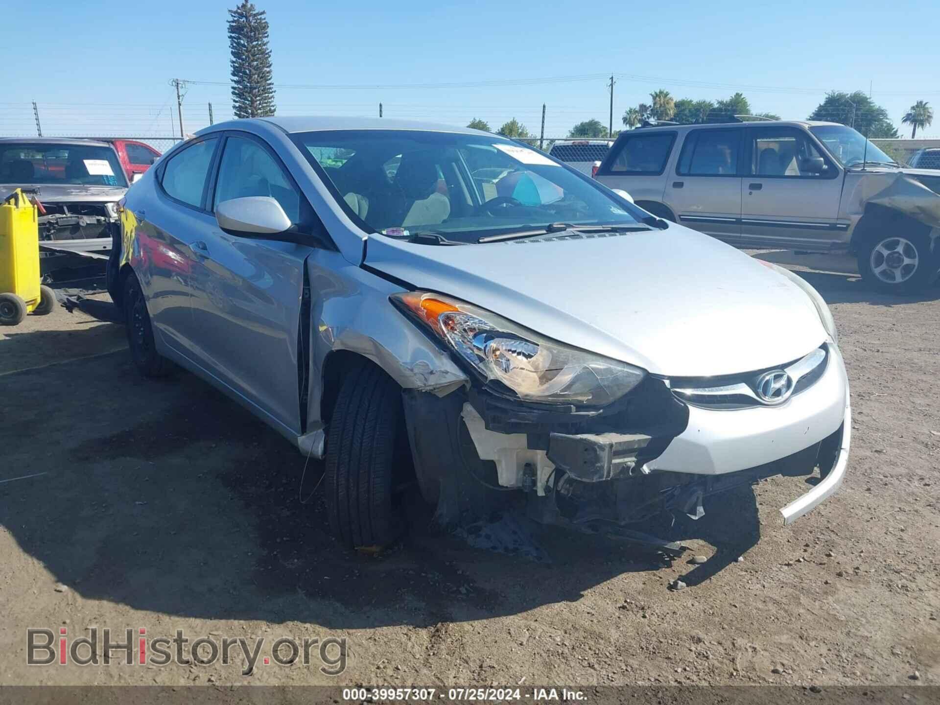 Photo 5NPDH4AE2CH139128 - HYUNDAI ELANTRA 2012