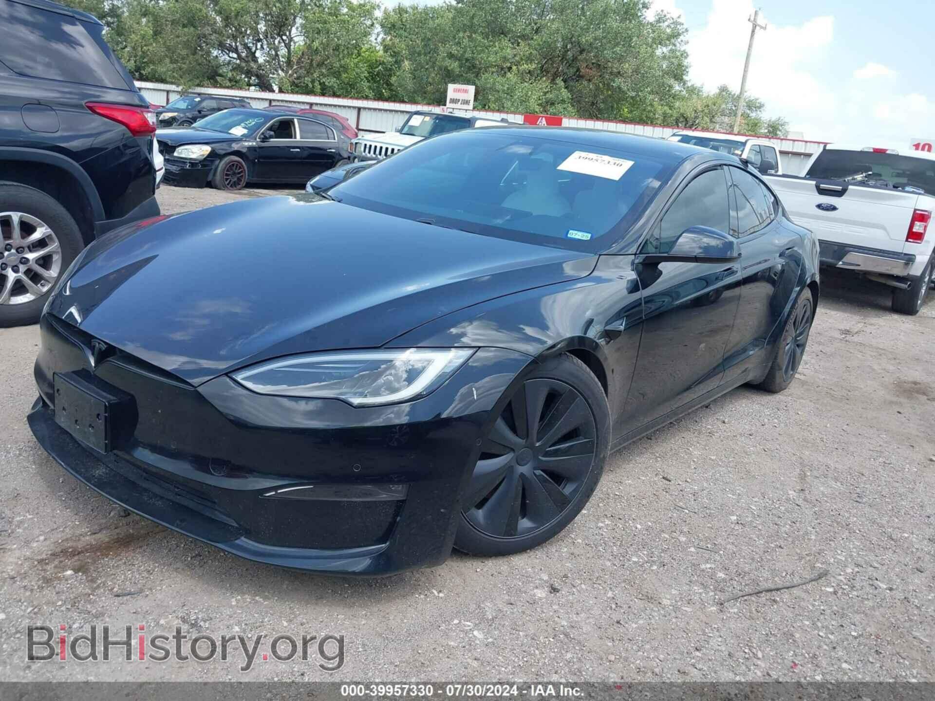 2022 TESLA MODEL S - VIN: 5YJSA1E55NF487608 - Фото 2
