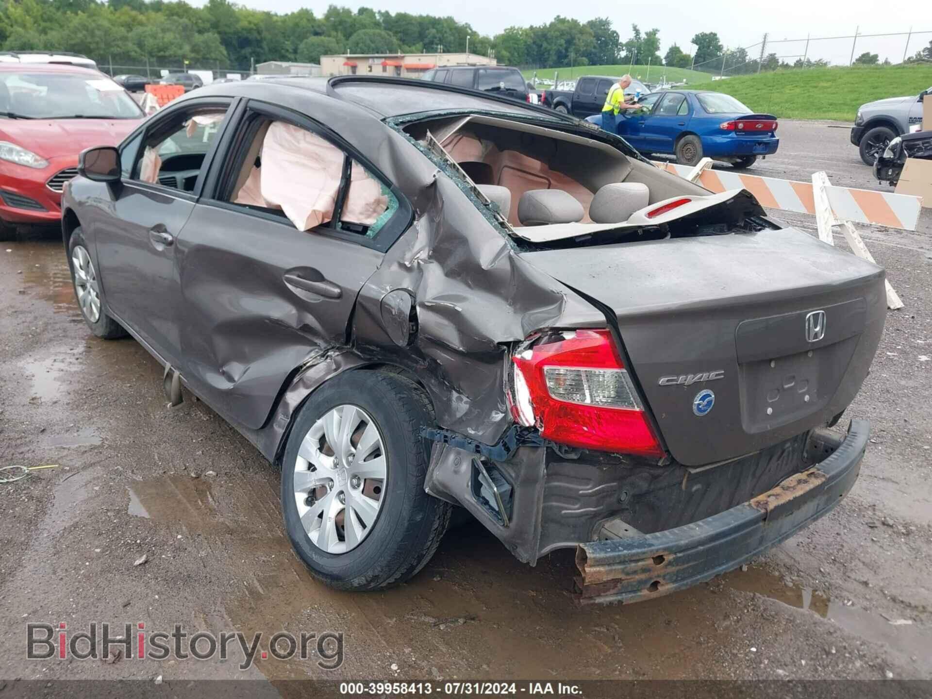 2012 HONDA CIVIC - VIN: 2HGFB2F56CH518991 - Фото 3